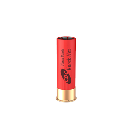 CARTUCHO CBC KNOCK HEX CALIBRE 12 CÂMARA 70MM CARTUCHO CBC KNOCK HEX CALIBRE 12 CÂMARA 70MM